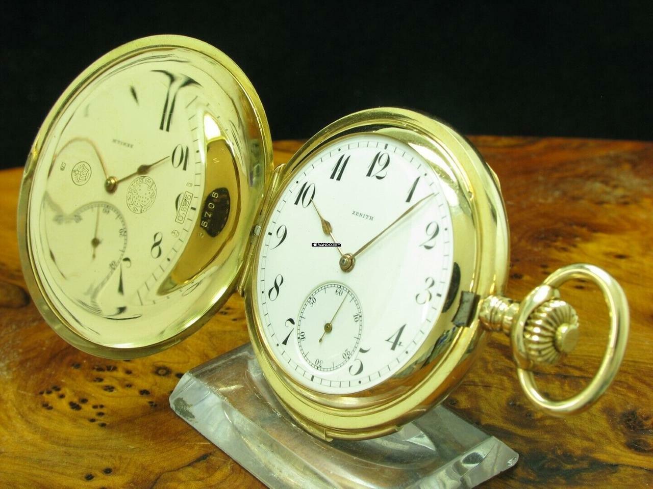 Thumbnail von Zenith Grand Prix Paris 14kt 585 Gold Savonette Taschenuhr Viertel-repetition </h1>