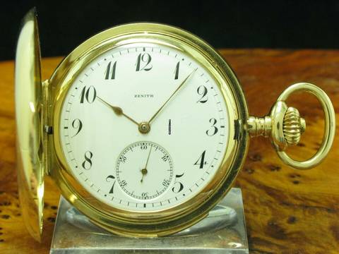  Zenith Grand Prix Paris 14kt 585 Gold Savonette Taschenuhr Viertel-repetition </h1> 
