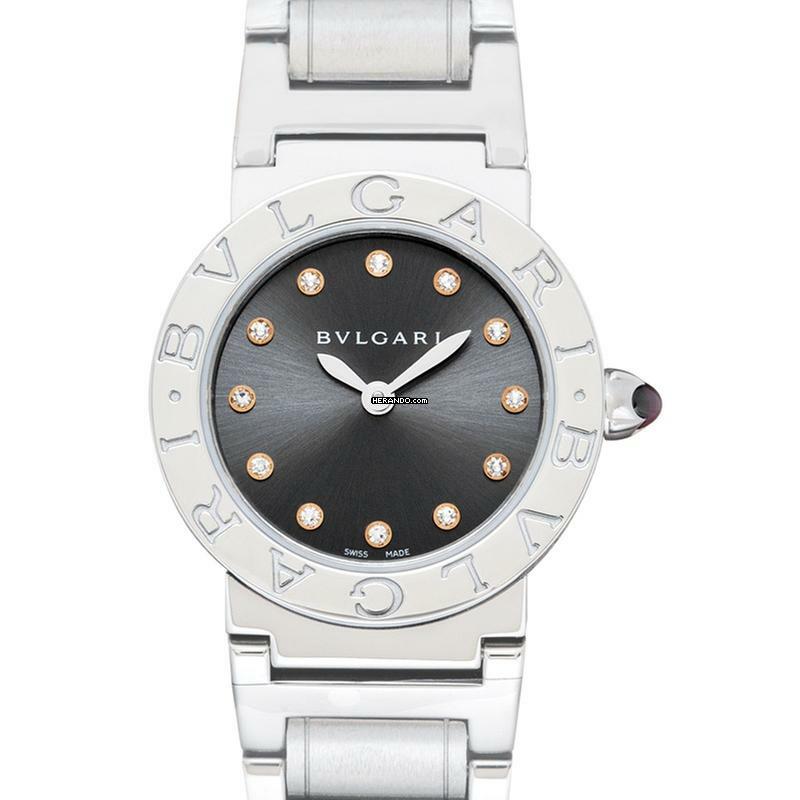  Bulgari Bulgari 102479 - Bvlgari Bvlgari Quartz Grey Dial Stainless Steel Ladies Watch </h1> 