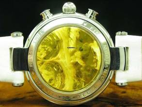 Thumbnail von Basilika Amber Edelstahl Handaufzug Damenuhr Diamant Besatz / Ref 3133.7887701d </h1>