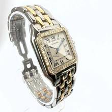 Thumbnail von Cartier Panthère Quartz Jumbo 29mm 2 Row Gold 0.55TCW DIAMOND Watch </h1>