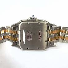 Thumbnail von Cartier Panthère Quartz Jumbo 29mm 2 Row Gold 0.55TCW DIAMOND Watch </h1>