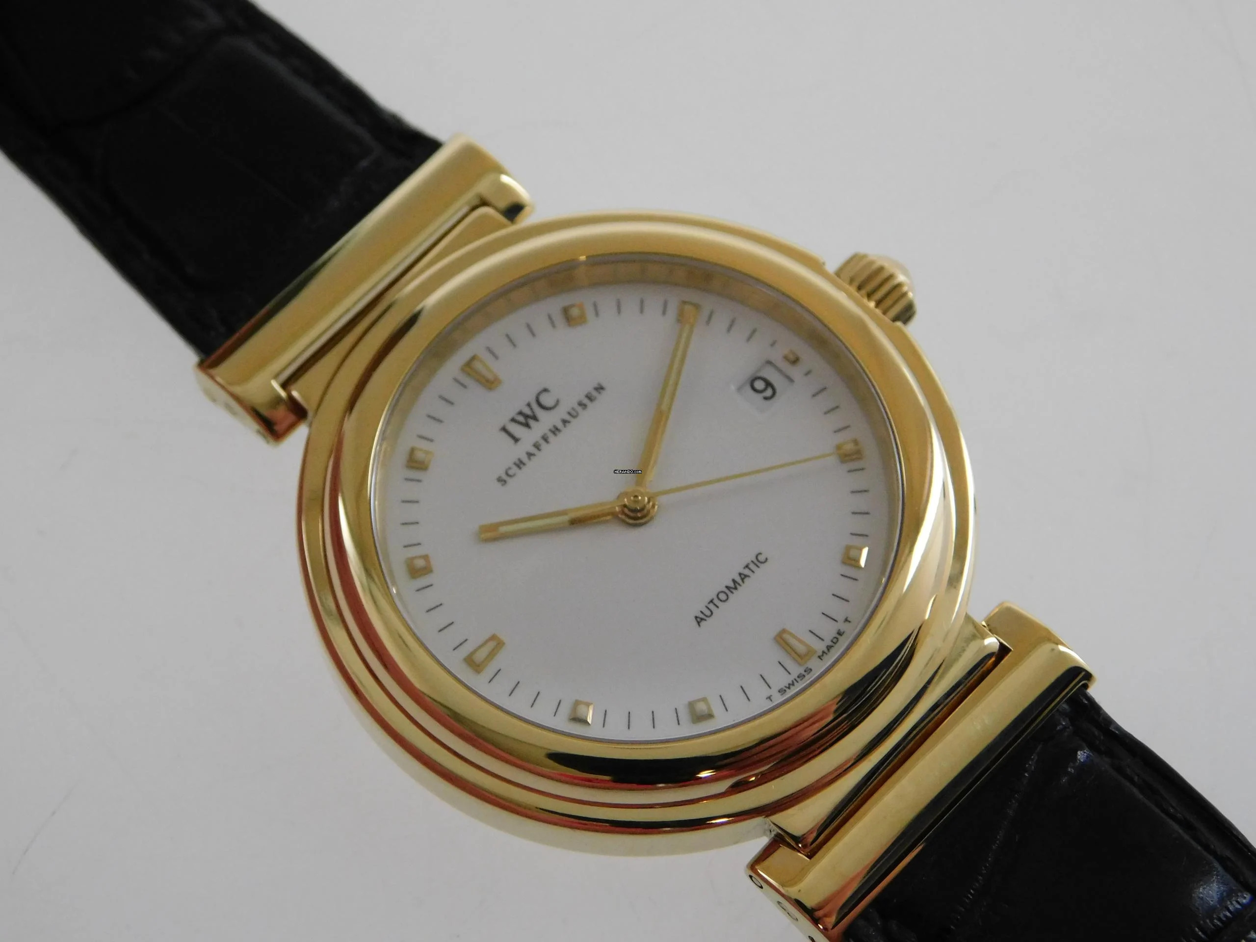  IWC Da Vinci SL 37 x 47mm massiv 18 Karat Gelbgold im Top Zustand </h1> 