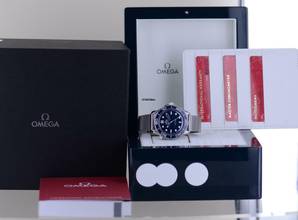 Thumbnail von Omega Seamaster Diver 300 M 42 Blue Dial 60th Anniversary Bond 007 Edition Steel Top B+P </h1>