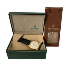 Thumbnail von Rolex Datejust 6104 Ovettone Ivory dial yellow gold 18KT very rare 1953's </h1>