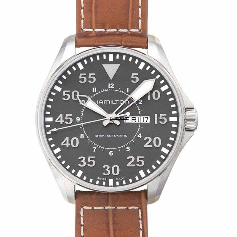 Hamilton H64715885 - Khaki Aviation Automatic Grey Dial Stainless Steel Men's Watch </h1>