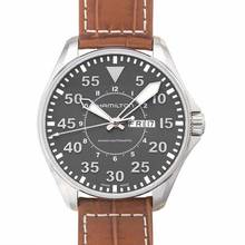 Thumbnail von Hamilton H64715885 - Khaki Aviation Automatic Grey Dial Stainless Steel Men's Watch </h1>