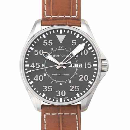  Hamilton H64715885 - Khaki Aviation Automatic Grey Dial Stainless Steel Men's Watch </h1> 