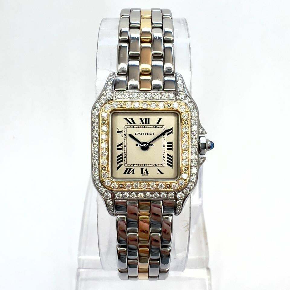  Cartier Panthère 23mm 1 Row Gold 0.86TCW DIAMOND Watch </h1> 