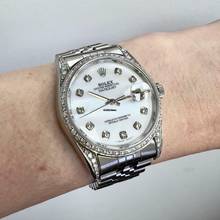 Thumbnail von Rolex Datejust Automatic 34mm Steel Diamond Watch </h1>