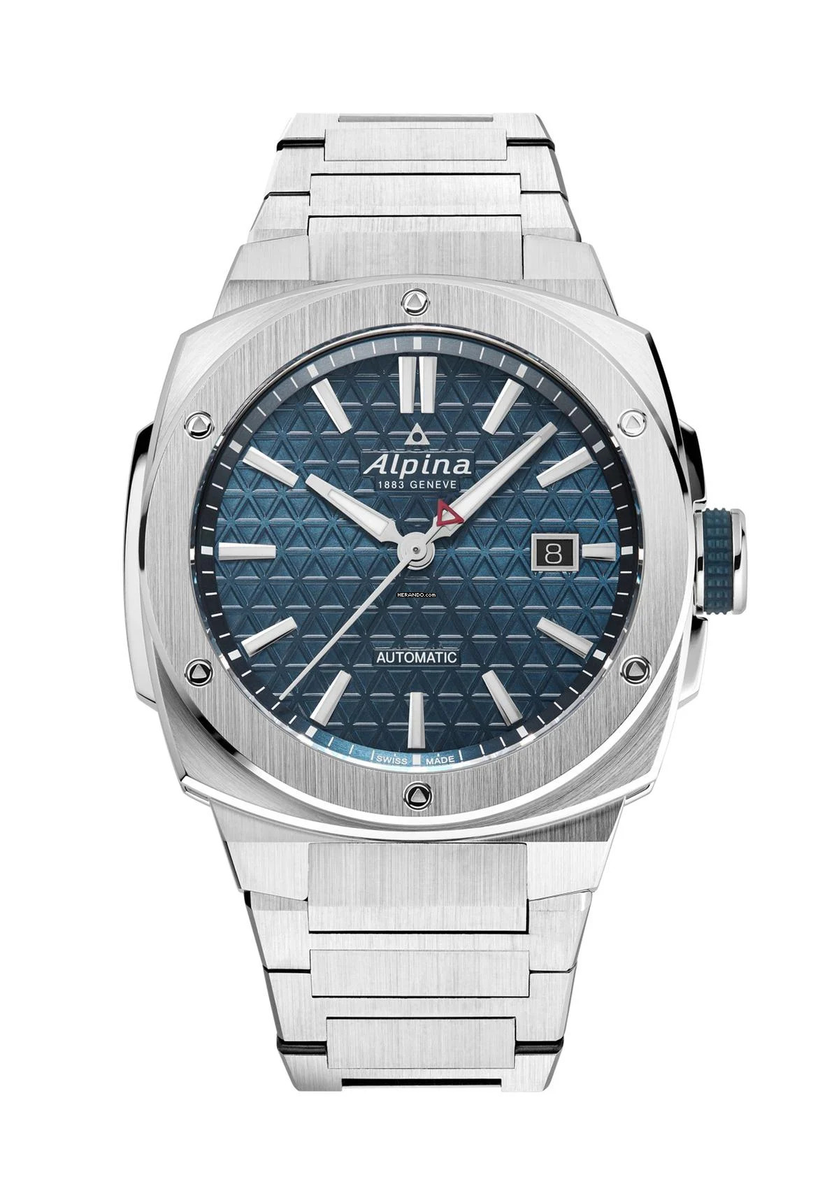  Alpina Alpiner Extreme Automatic 41 mm AL-525TB4AE6B Gehäuse Armband Stahl ZB blau neu Full Set 