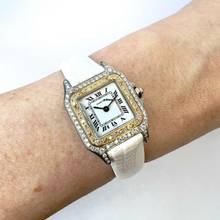 Thumbnail von Cartier Panthère 23mm Quartz 2 Tone 1.02TCW DIAMOND Watch </h1>