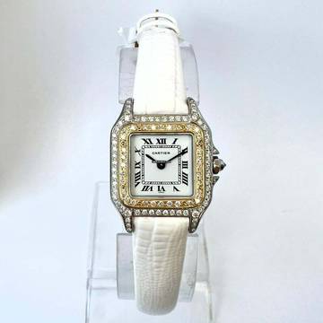 Cartier Panthère 23mm Quartz 2 Tone 1.02TCW DIAMOND Watch </h1> 