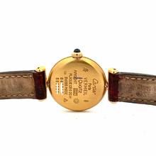 Thumbnail von Cartier VERMEIL COLISÈE Quartz 24mm GP Silver Diamond & Rubies Watch </h1>