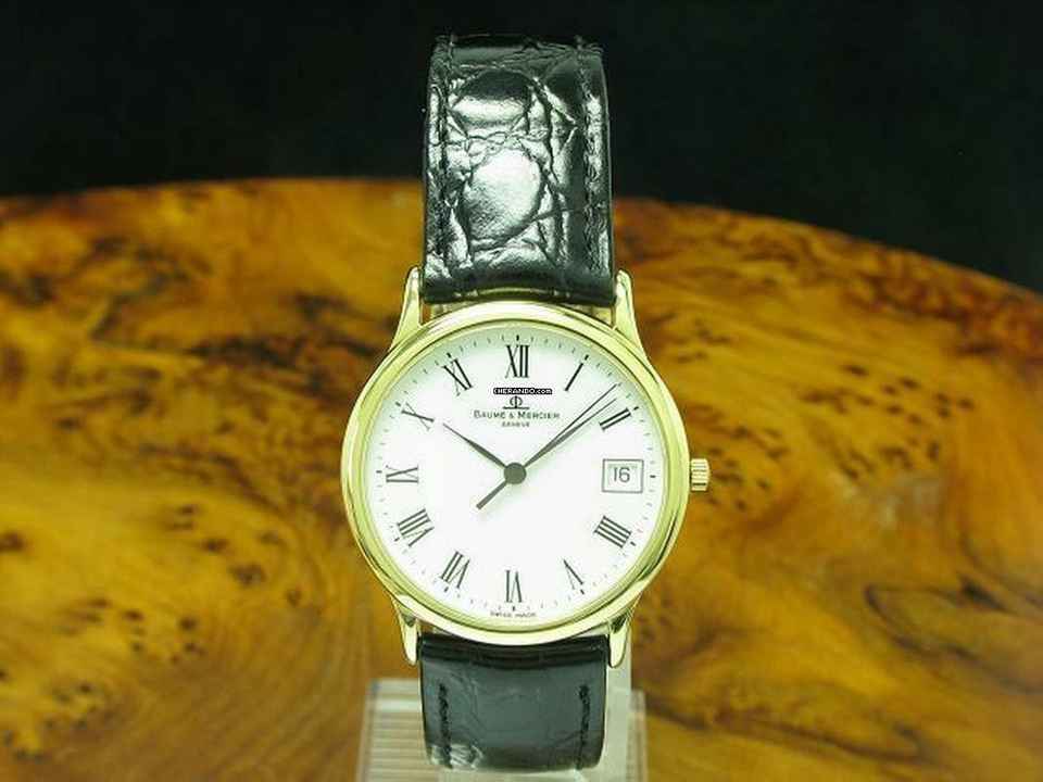  Baume & Mercier Classima 18kt 750 Gold Herrenuhr / Kaliber Bm 11295 </h1> 