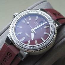Thumbnail von Oris Aquis Date Diamonds Rubber Strap Red Dial FULL SET