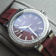 Thumbnail von Oris Aquis Date Diamonds Rubber Strap Red Dial FULL SET