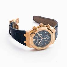 Thumbnail von Audemars Piguet Royal Oak Chronograph 26240OR.OO.D315CR.01 - Royal Oak Automatic Blue Dial 18kt Pink Gold Men's Watch </h1>