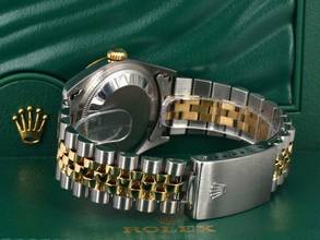 Thumbnail von Rolex Datejust 36 16233 Gold Dial With Big Diamonds - Full Set </h1>