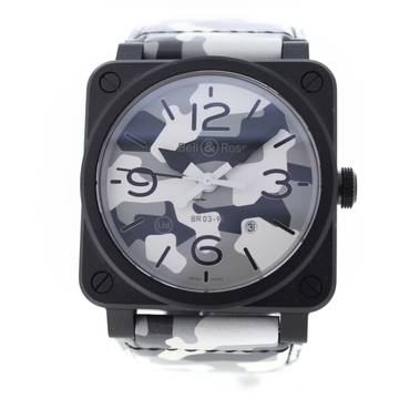  Bell & Ross BR 03-92 Ceramic WHITE CAMO LIMITED EDITION BR0392-CG-CE/SCA 