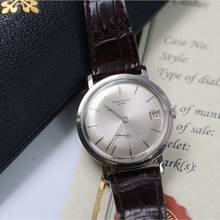 Thumbnail von Patek Philippe Calatrava Date 3445 Oversize silver dial white gold 18KT Automatic 1966's </h1>