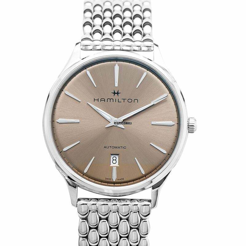 Hamilton Jazzmaster Thinline H38525121 - Jazzmaster Thinline Automatic Brown Dial Men's Watch </h1>