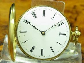 Thumbnail von 14kt 585 Gold Savonette Sprungdeckel Taschenuhr / Anhängeuhr / Ø 34,0mm </h1>