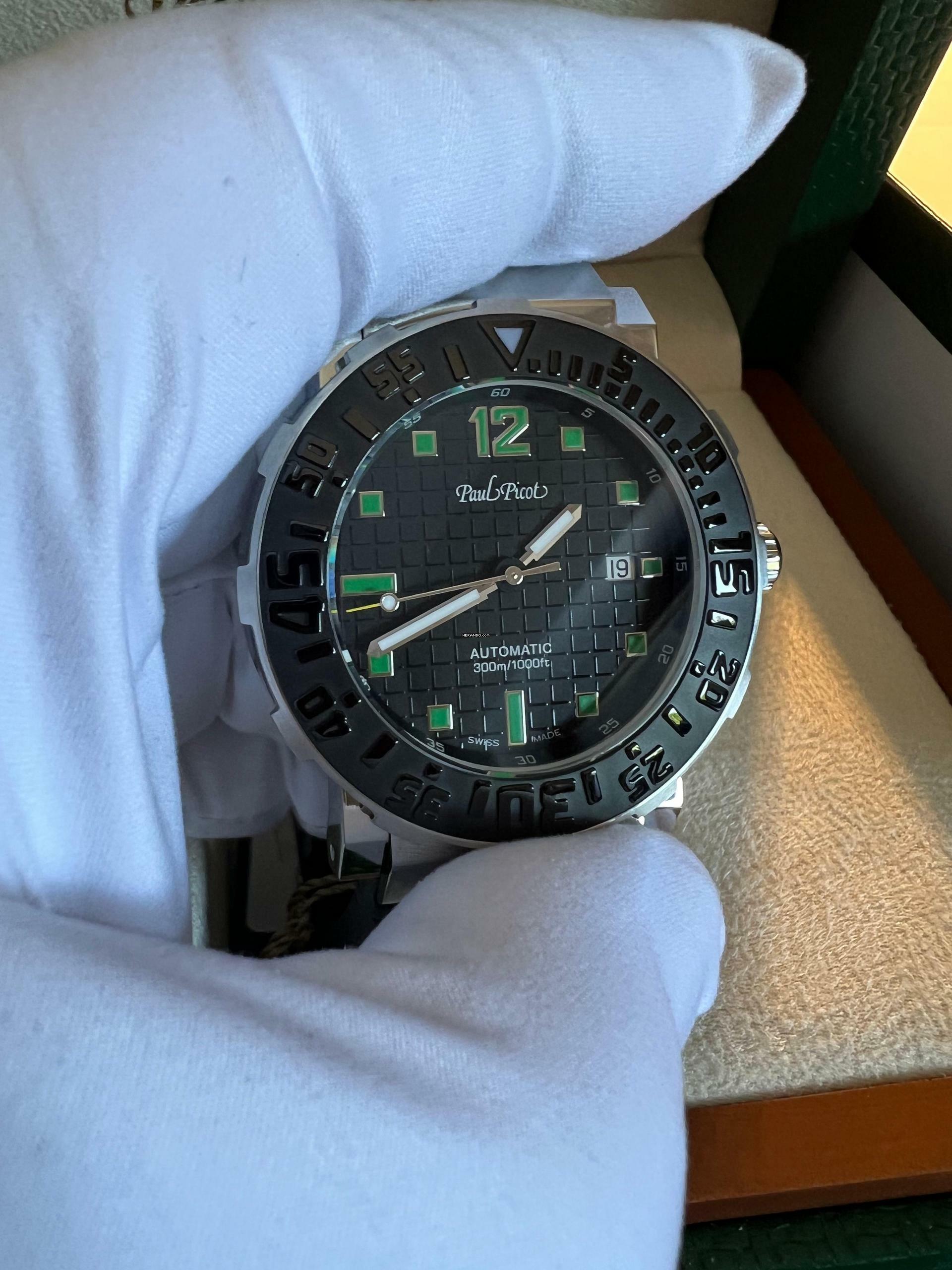 Thumbnail von Paul Picot C-Type 43 mm Plongeur Date Fabrikneu Sofort Lieferbar