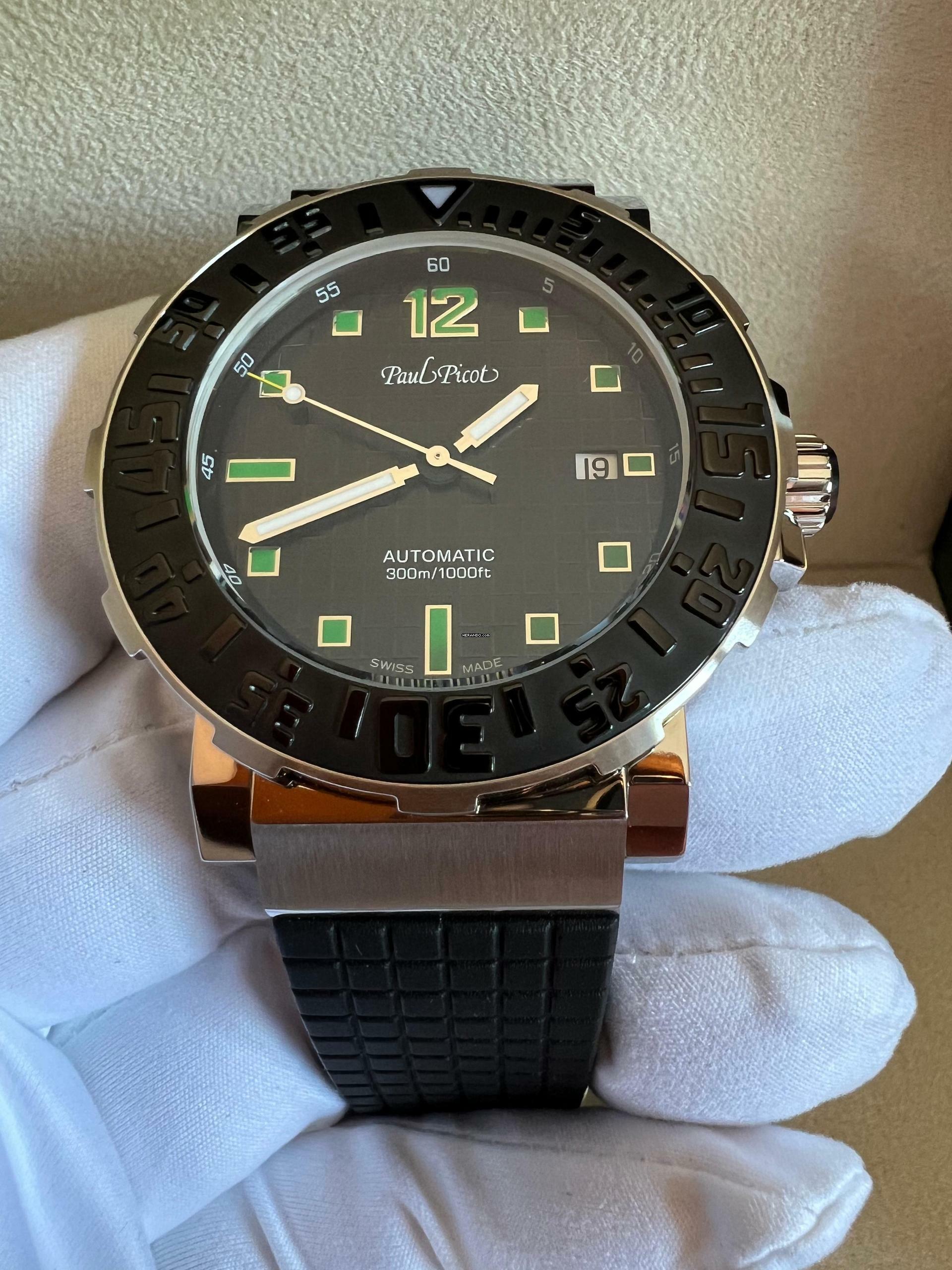 Thumbnail von Paul Picot C-Type 43 mm Plongeur Date Fabrikneu Sofort Lieferbar