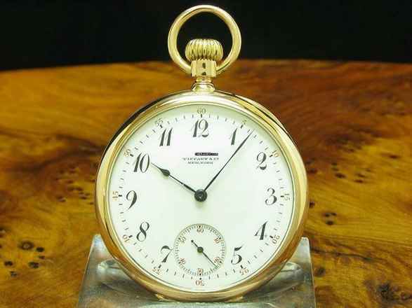  Tiffany & Co. 18kt 750 Gold Open Face Taschenuhr Von Ca. 1894 / Kaliber 17 </h1> 