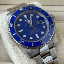 Thumbnail von Rolex Submariner Date 116619LB diamond dial 2016 Eu blau blue diamant TOP </h1>
