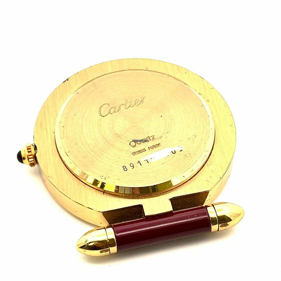 Thumbnail von Cartier Quartz 53mm 18K Yellow Gold Clock Watch </h1>