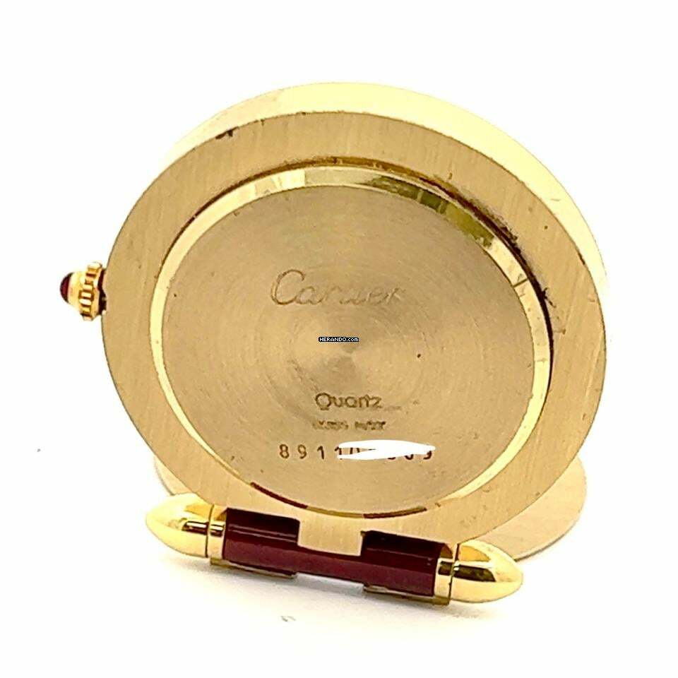 Thumbnail von Cartier Quartz 53mm 18K Yellow Gold Clock Watch </h1>