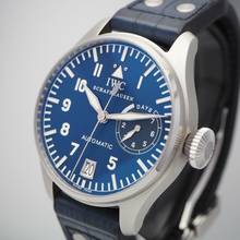 Thumbnail von IWC Große Fliegeruhr Pilot 5002 PLATINUM-DIAL Stahl/Leder UNIKAT Box+Papiere </h1>
