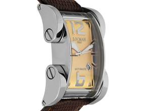 Thumbnail von Locman Latin Lover Italy Latin Lover Stahl Automatik Armband Leder 51x30mm Ref.R500 Vintage Bj.2005 Box wie Neu