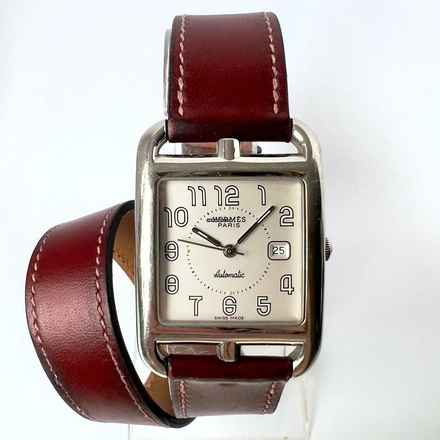  Hermès Cape Cod Automatic 29mm Steel Watch Double Tour Band </h1> 
