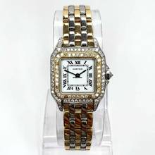 Thumbnail von Cartier Panthère 23mm Quartz 3 Row Gold ~1TCW DIAMOND Watch </h1>