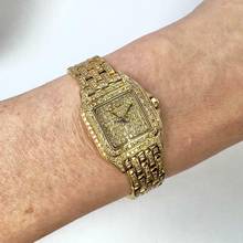 Thumbnail von Cartier Panthère Quartz 23mm 18K Yellow Gold ~3.2TCW Diamond Watch </h1>