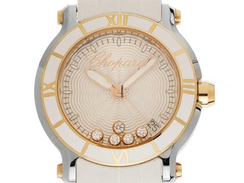  Chopard Happy Sport Diamanten Ref.278551-6002 Full Set Ungetragen 