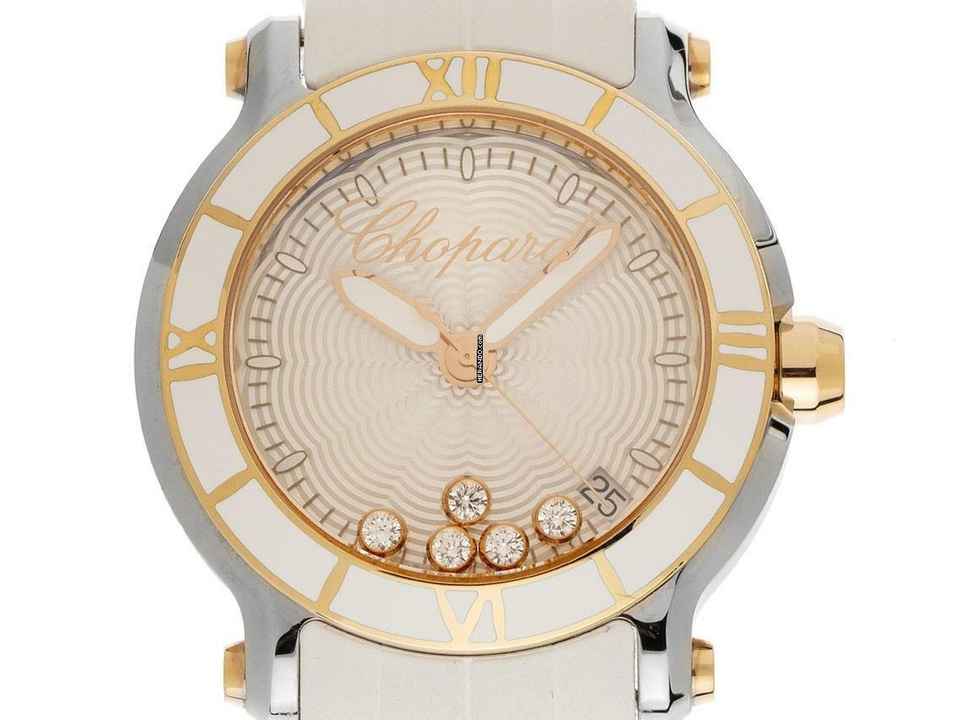  Chopard Happy Sport Diamanten Ref.278551-6002 Full Set Ungetragen 