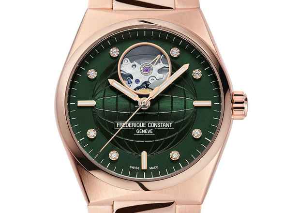  Frederique Constant Ladies Automatic Heart Beat Highlife Ladies Heart Beat Ref.FC-310MPGRD2NH4B Full Set Neu 