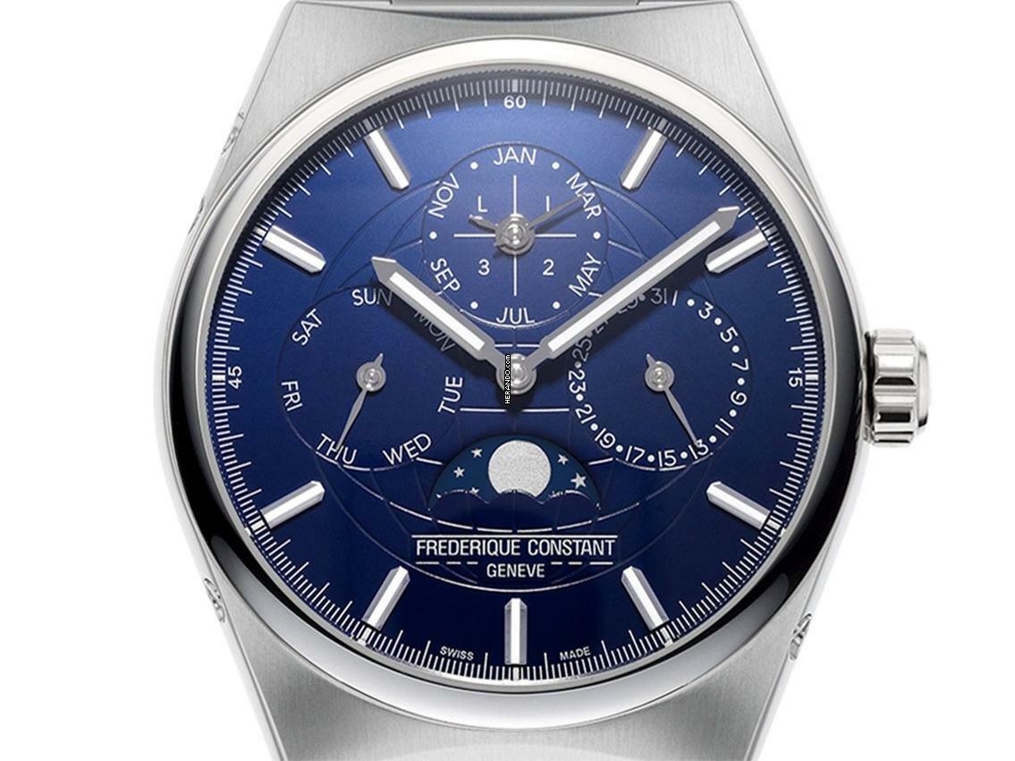  Frederique Constant Manufacture Slimline Perpetual Calendar Highlife Ref.FC-7750N4NH6B Full Set Neu 