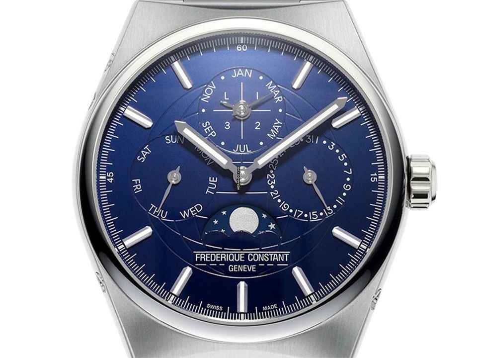  Frederique Constant Manufacture Slimline Perpetual Calendar Highlife Ref.FC-7750N4NH6B Full Set Neu 