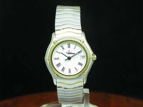  Ebel Sport Classic 18kt 750 Gold / Edelstahl Damenuhr Mit Datum / Ref 1087121 </h1> 