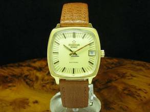 Thumbnail von Eterna Sonic 18kt 750 Gold Electronic Stimmgabel Herrenuhr / Kaliber Eterna 1550 </h1>