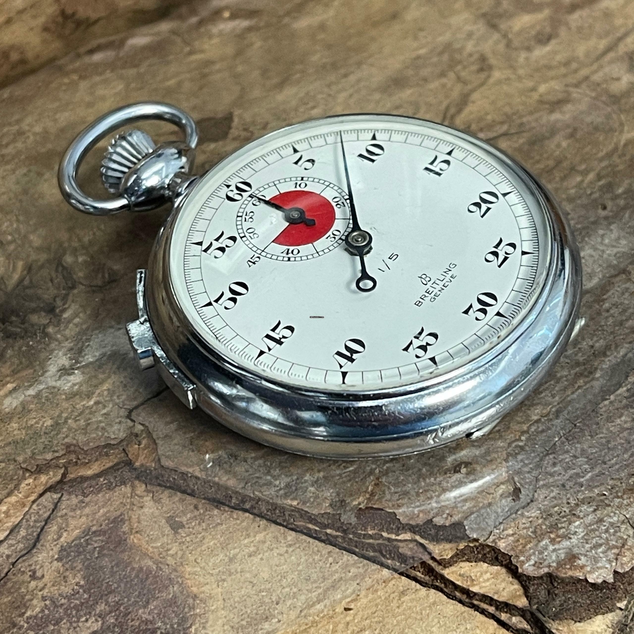 Thumbnail von Breitling Chrono Slide Stoppuhr 49mm aus Edelstahl - Taschen Chronograph </h1>