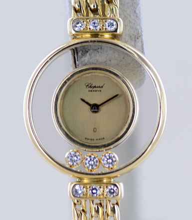  Chopard Happy Diamonds Klassiker 18K Gold Lady Goldband Luxus Top  