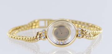 Thumbnail von Chopard Happy Diamonds Klassiker 18K Gold Lady Goldband Luxus Top