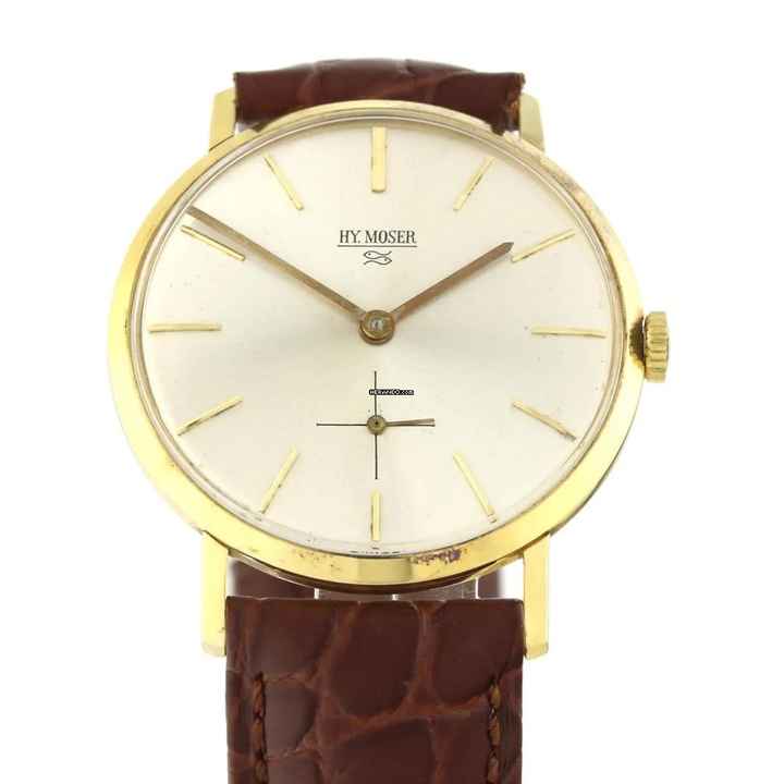  H.Moser & Cie. Vintage 18K Yellow Gold  