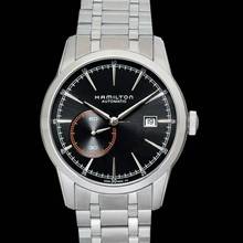 Thumbnail von Hamilton Railroad H40515131 - American Classic Automatic Black Dial Stainless Steel Men's Watch </h1>